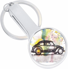 Beetle Car Bug Purse Hanger with Keychain
