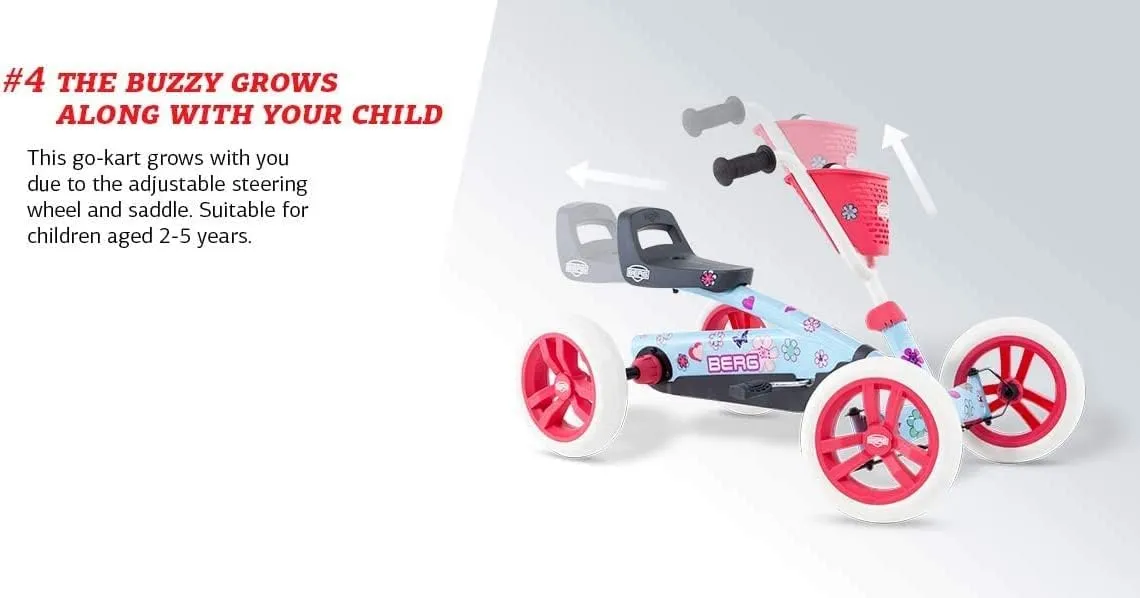 BERG Toys Buzzy Nitro Kids Pedal Go Kart for 2 to 5 Year Olds