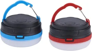 BESPORTBLE 2pcs Led Camping Lantern with Magnet Portable Tent Light for Outdoor Use Emergency Flashlight Red and Light Batteries Not Included