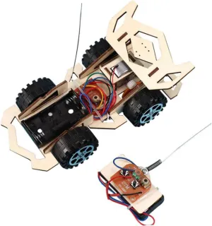 BESPORTBLE Assembled Wooden Racing Car DIY Stem Science Experiment for Material Birthdays Halloween Thanksgiving and Christmas