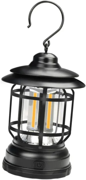 BESPORTBLE Vintage Style Portable Tent Light Outdoor Camping Lantern Cob Design for Cozy Atmosphere Tent Accessory for Camping Trips Battery Not Included