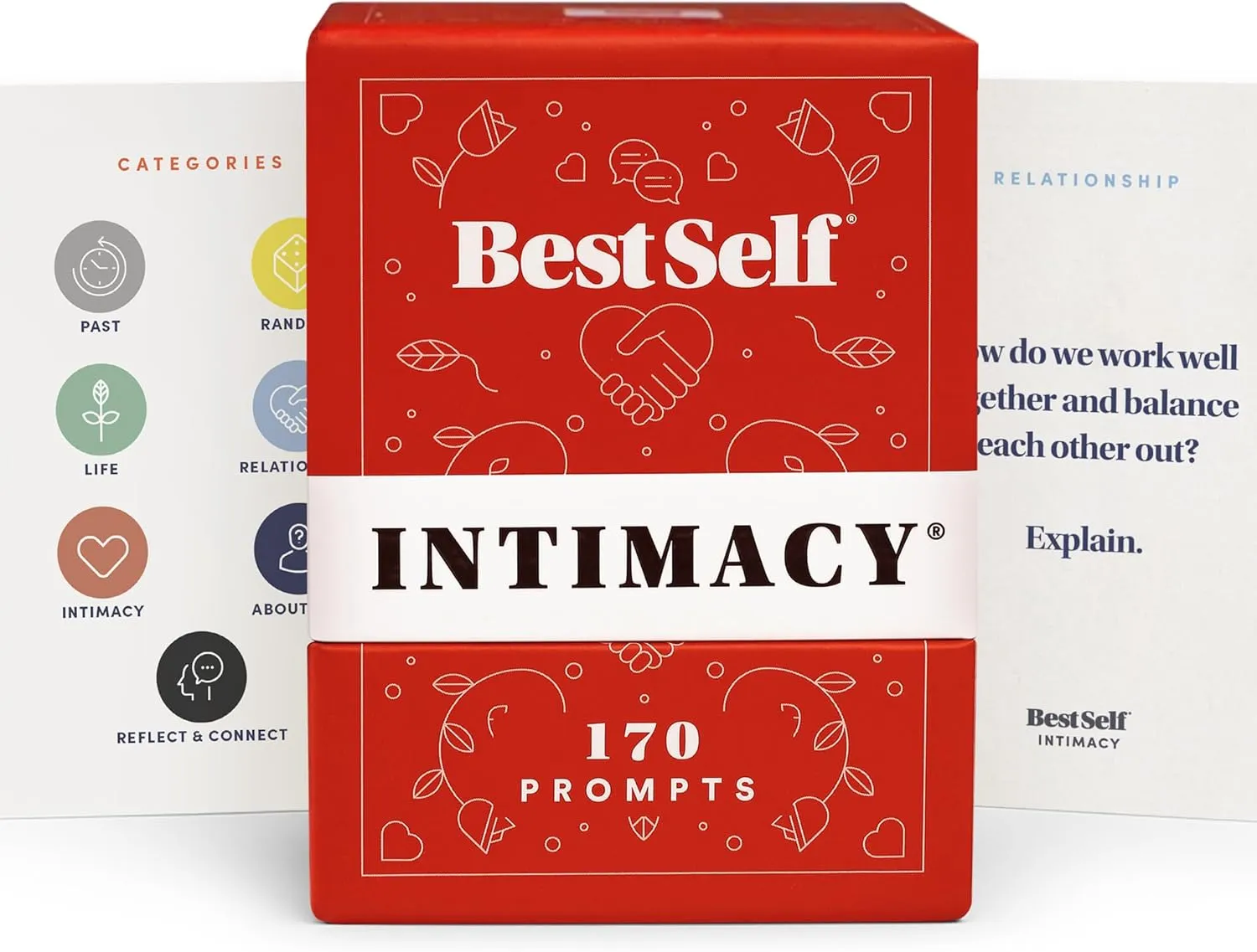 BestSelf Intimacy Deck with 150 Relationship Building Conversation Starters, Meaningful Couples Game, Perfect Couples Card Games