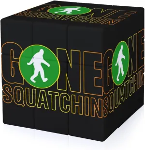 Bigfoot Gone Squatchin Adults 3x3x3 Color-Matching Smooth Fully Printed Cube Gift