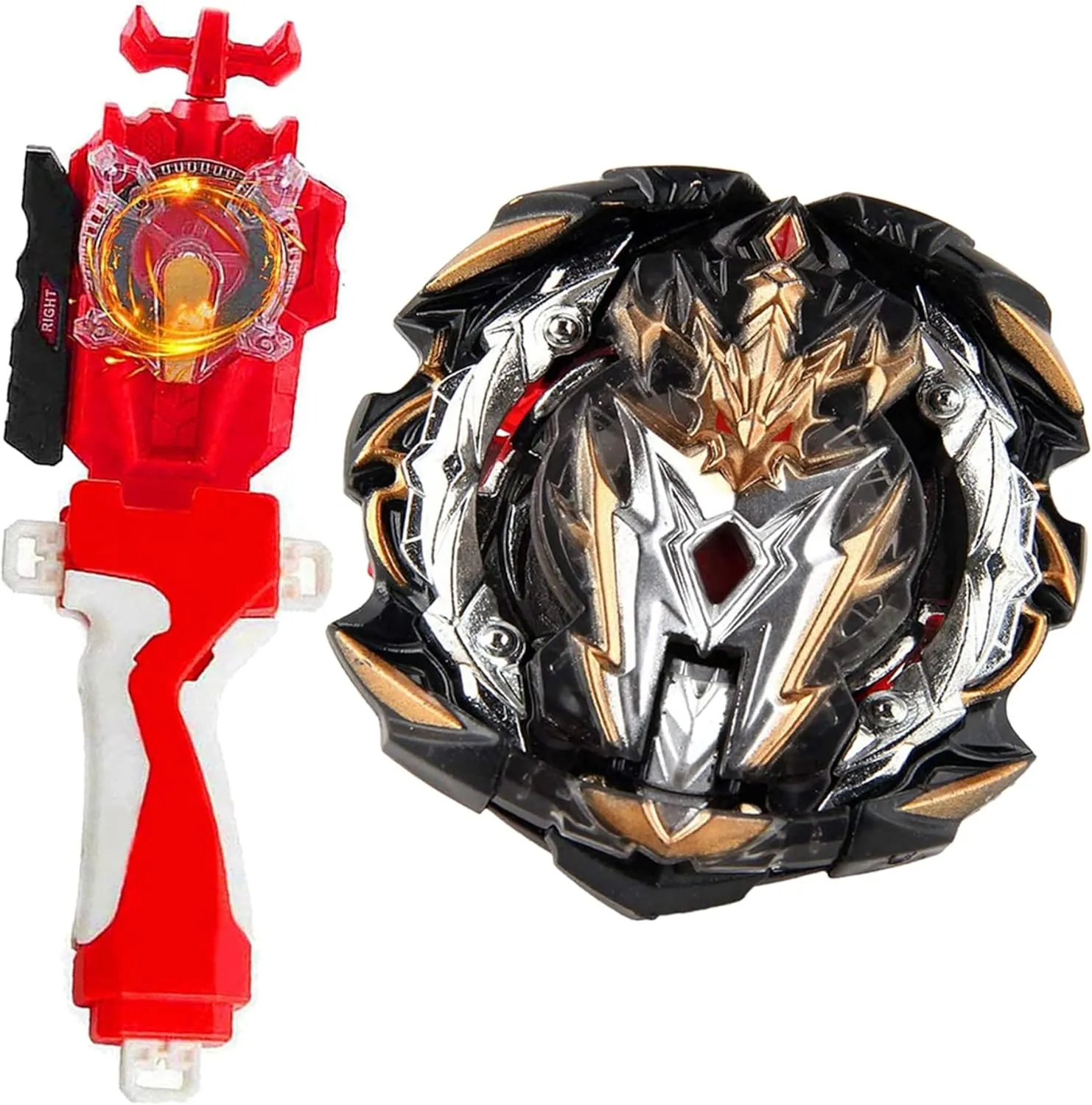 Blade Toy Set Battling Game Toys Sparking Launcher Grip Bey Battling Top Burst B-153 GT Remodeling Customize Set Booster Left and Right Launcher Play Blades Game Toy Set Gift for Boys Kids