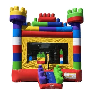 Block Bounce House Rainbow Castle