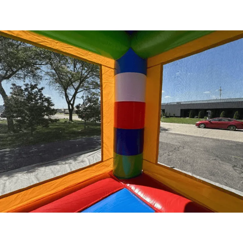 Block Bounce House Rainbow Castle