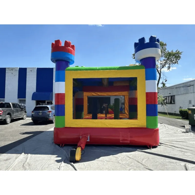 Block Bounce House Rainbow Castle