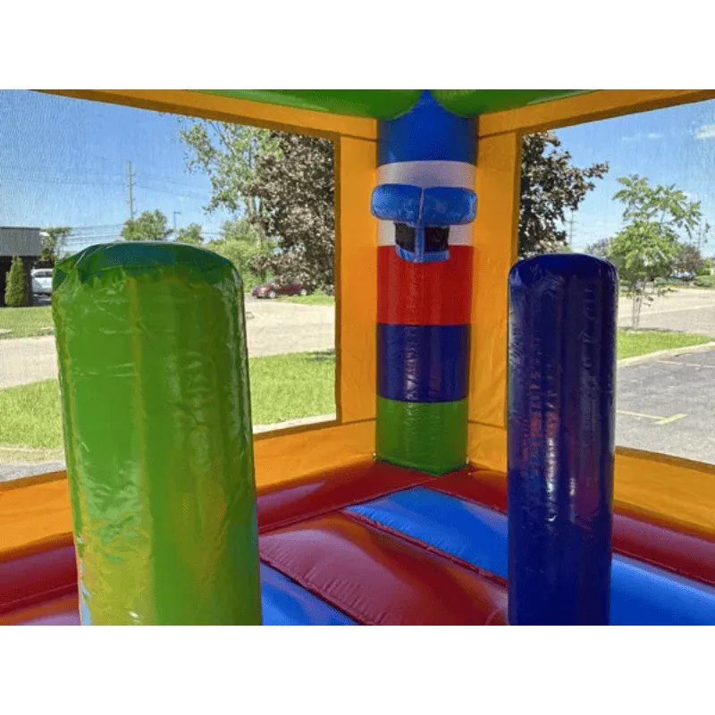 Block Bounce House Rainbow Castle