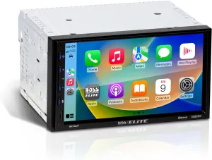BOSS Audio Systems Elite BE7ACP Car Stereo - 7" Display, Apple CarPlay & Android Auto Head Unit, Double DIN Touch Screen Car Stereo, Bluetooth, AM/FM Radio Receiver, USB, SD, No CD/DVD Player