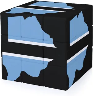 Botswana Flag Map Adults 3x3x3 Color-Matching Smooth Fully Printed Cube Gift