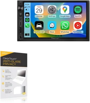 BoxWave Screen Protector Compatible with Eonon X3 QLED Linux Double Din Car Stereo (7 in) - ClearTouch Anti-Glare Privacy (2-Pack), Privacy Screen Protector Flexible Film Anti-Glare
