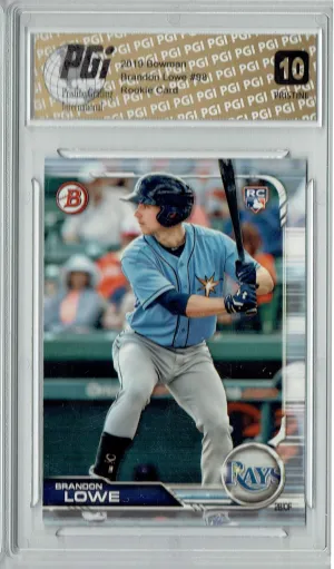 Brandon Lowe 2019 Bowman #98 PRISTINE Rookie Card PGI 10