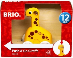 BRIO 30229 Push & Go Giraffe | The Perfect Playmate for Your Toddler
