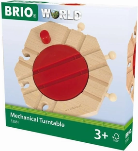 BRIO World - 33361 Mechanical Turntable | Engaging Train Toy Accessory for Creative Play | Safe for Kids Ages 3 and Up | Compatible with BRIO Railway Toys