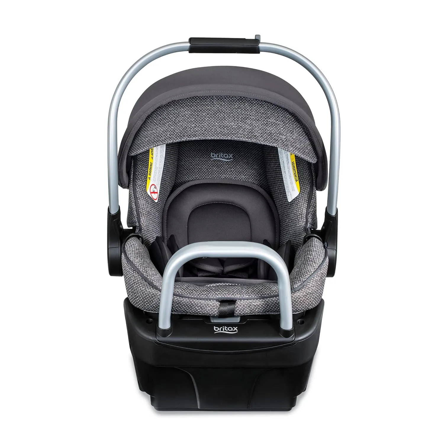 Britax Willow SC Infant Car Seat, Rear Facing Car Seat with Alpine Base, ClickTight Technology, RightSize System, Pindot Stone
