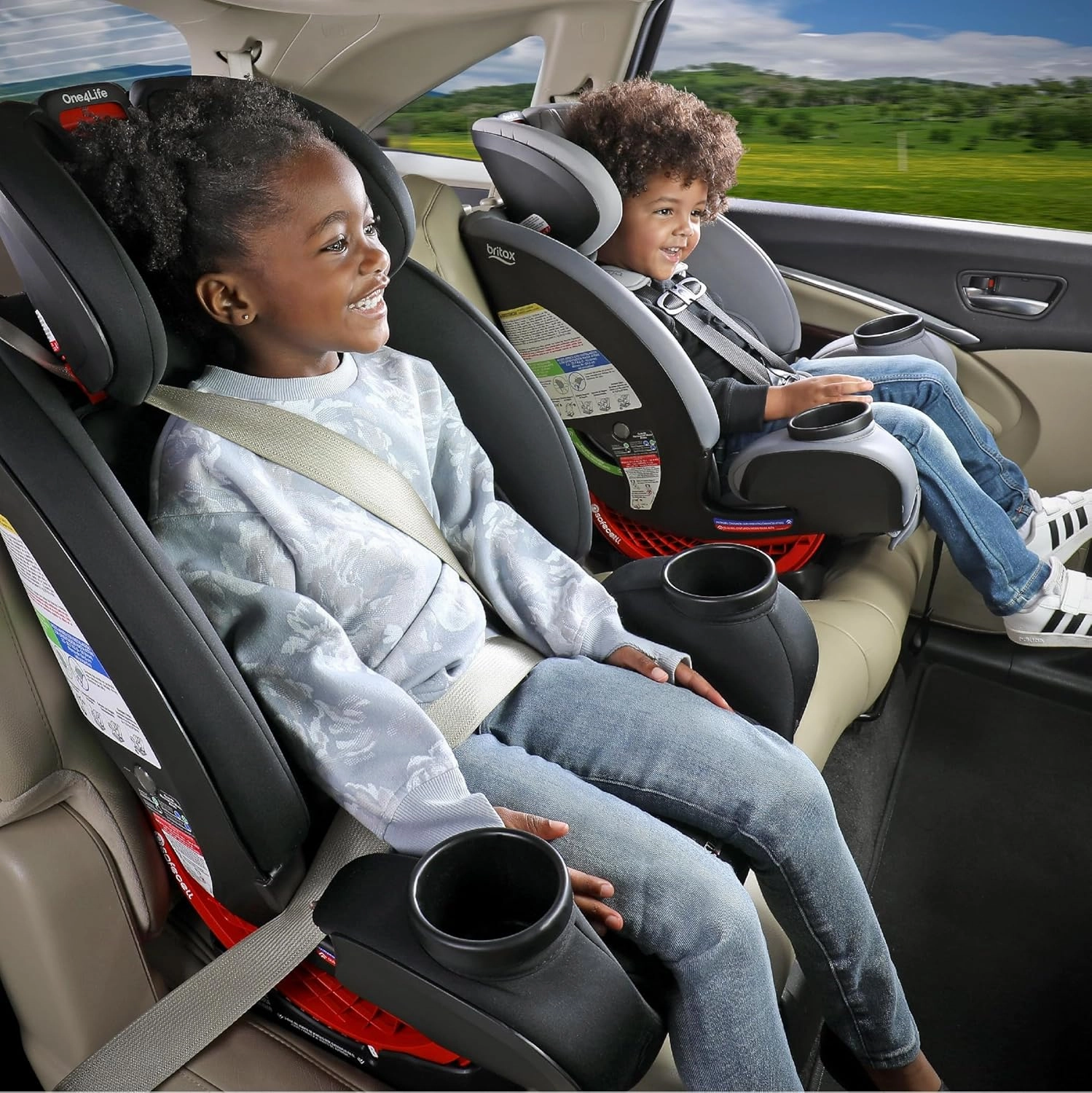 Britax One4Life Convertible Car Seat, 10 Years of Use from 5 to 120 Pounds, Converts from Rear-Facing Infant Car Seat to Forward-Facing Booster Seat, Machine-Washable Fabric, Iris Onyx