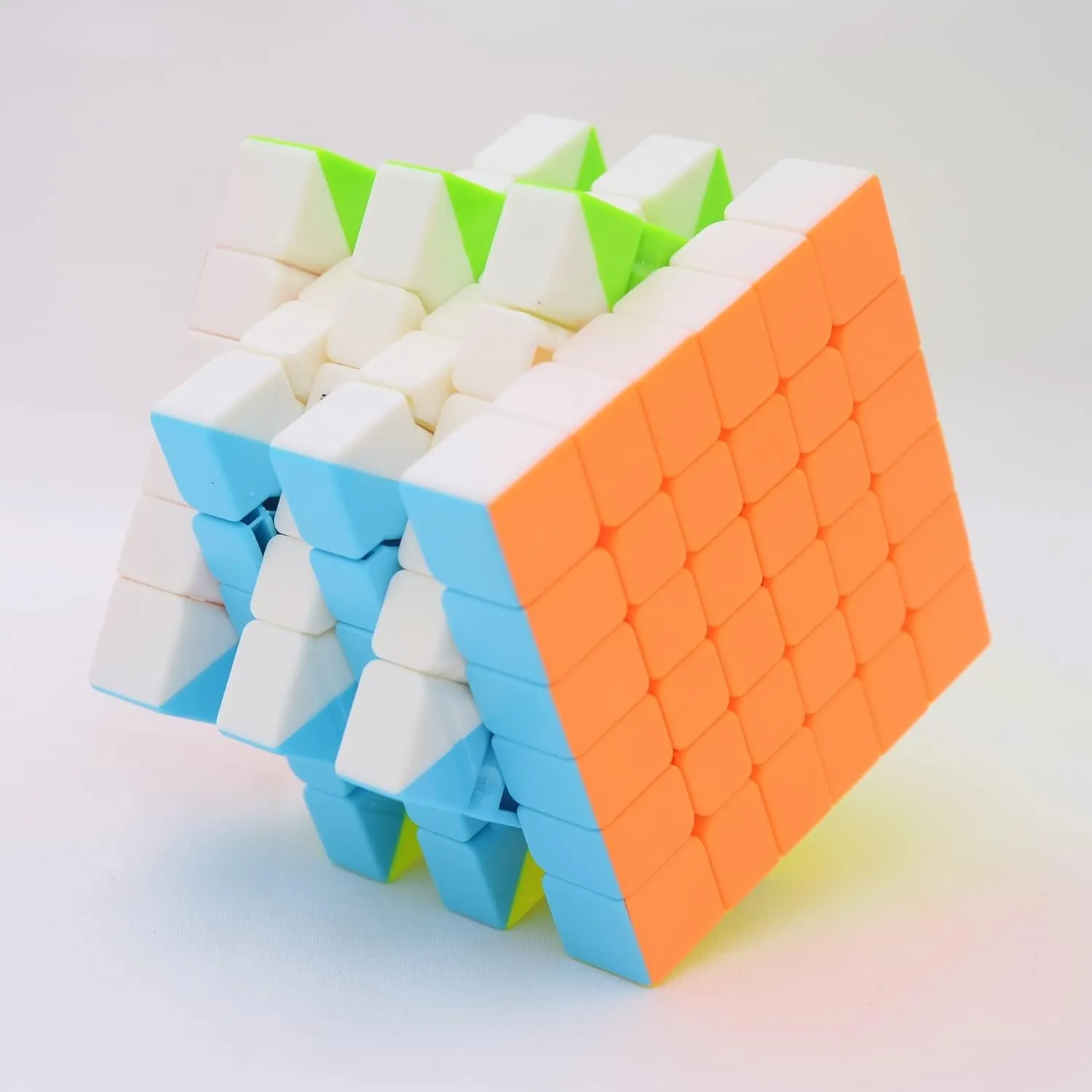 Bukefuno QY Qifan S 6x6 Puzzle Cube Magic Speed Stickerless QY Qifan S2 6x6x6 Color Magic Cube Toy