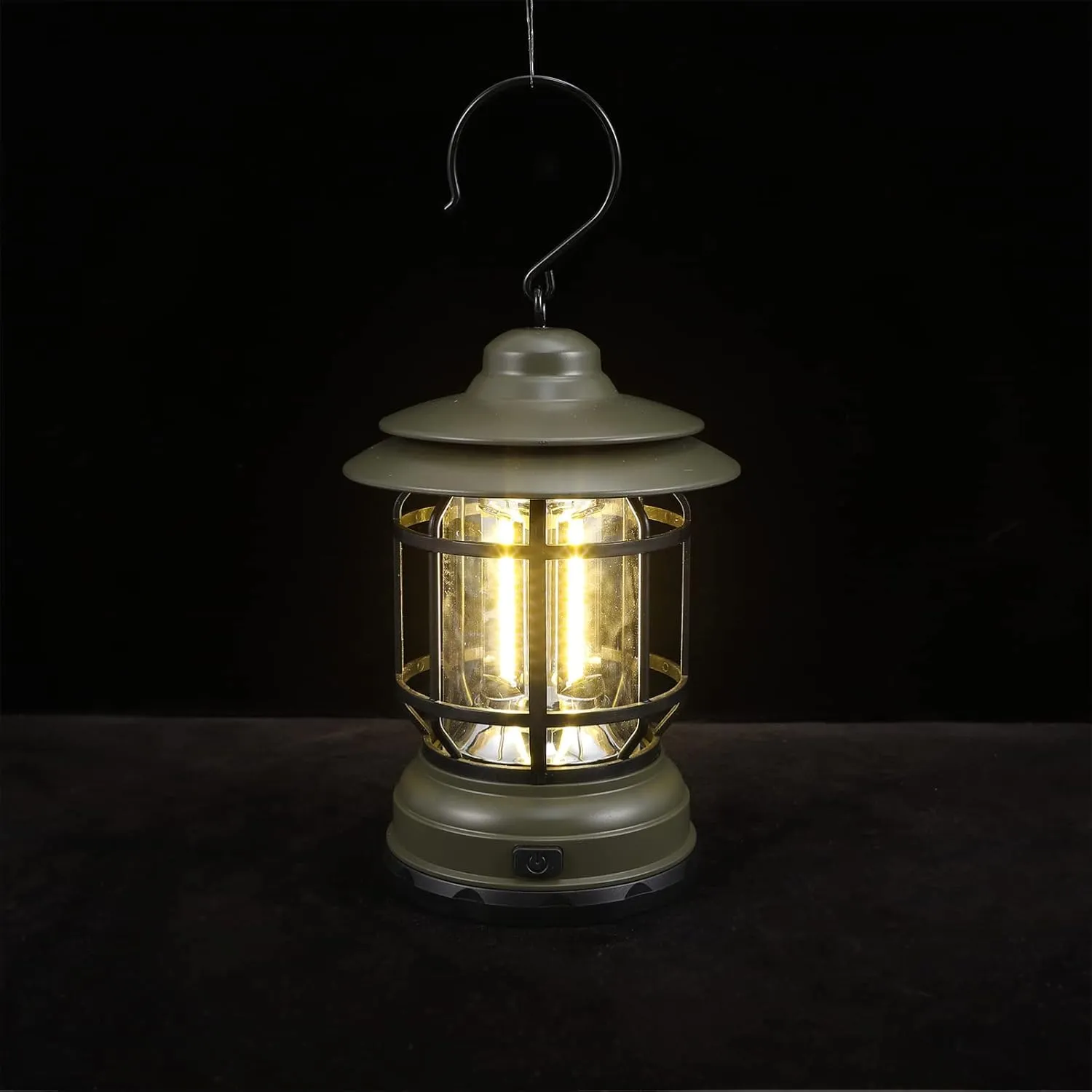 Cabilock Led Lighting Lamp Retro Appearance Camping Tent Lamp Portable Multi-Functional Outdoor Light