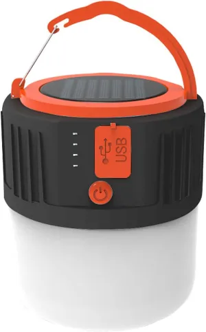 Camping Lantern,Camping Light, Portable Multifunctional Outdoor USB Emergency Lamp, Led Solar Camping Lantern for Camping Indoor Use(Black)