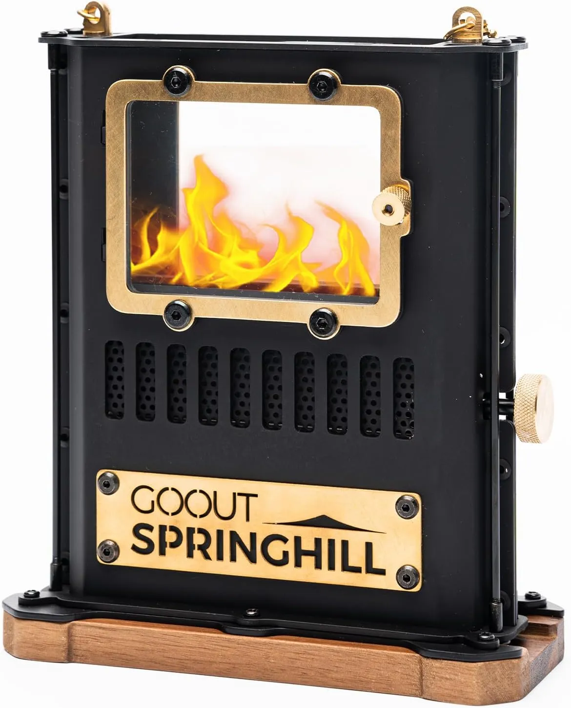 Camping Oil Lamp Portable Stove Hanging Kerosene Lantern for Outdoor Lighting Warming Black
