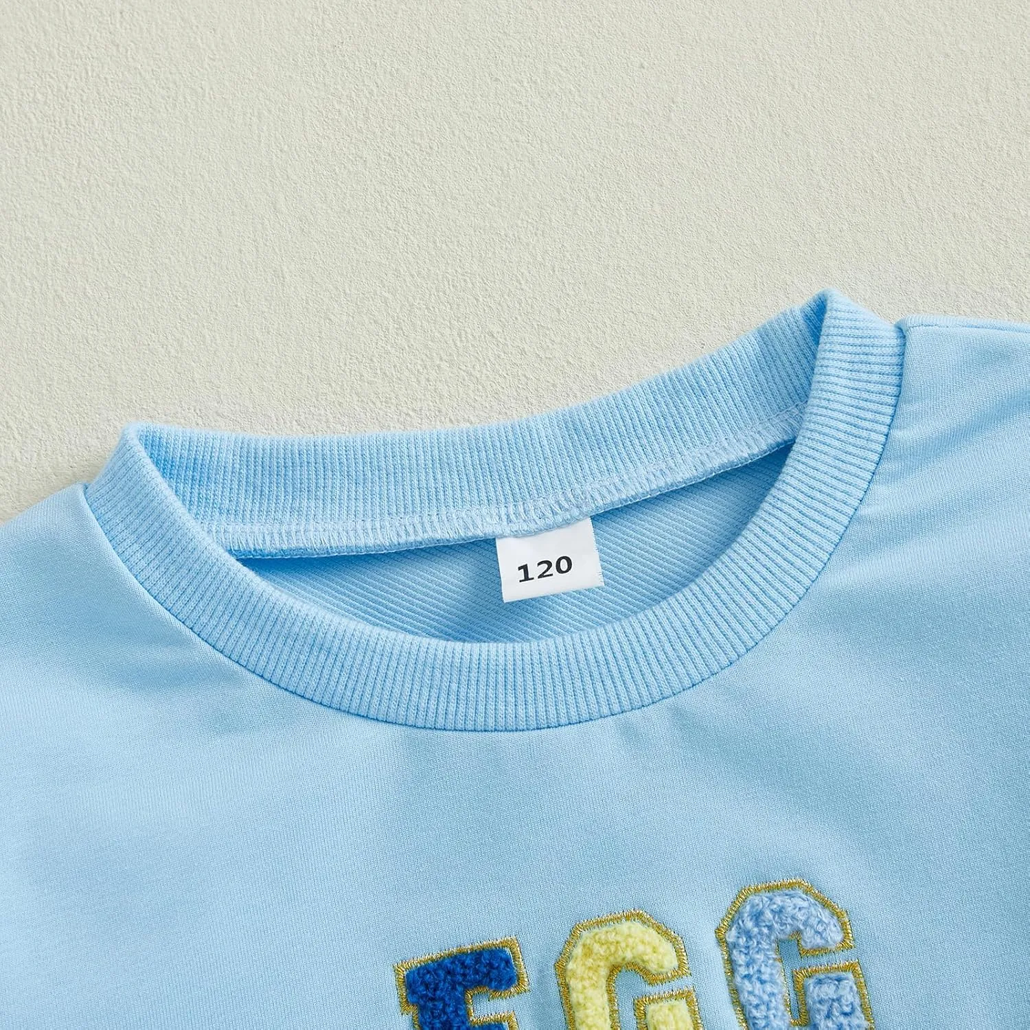 Canis Kids Toddler Little Boys Girls Easter Sweatshirt Egg Hunter Embroidery Long Sleeve Crew Neck Pullover Top