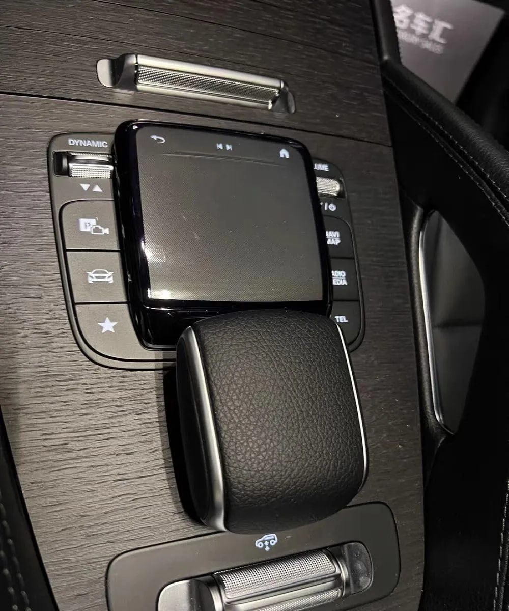 Car Center Console Mouse Protect Cover Console Touch Screen Controller Cover Mouse Screen Protect Cover Shell for Mercedes Benz A B AMG CLA GLE GLS GLB GLA 2020-2022 (Black)
