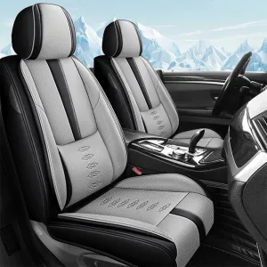 Car Seat Cover for Mercury Sable 2000-2009,Waterproof Leather Seat Covers 2-Seats Standard,Car Interior Accessories with Airbag,Car Seat Protectors for Sable(Black Gray)