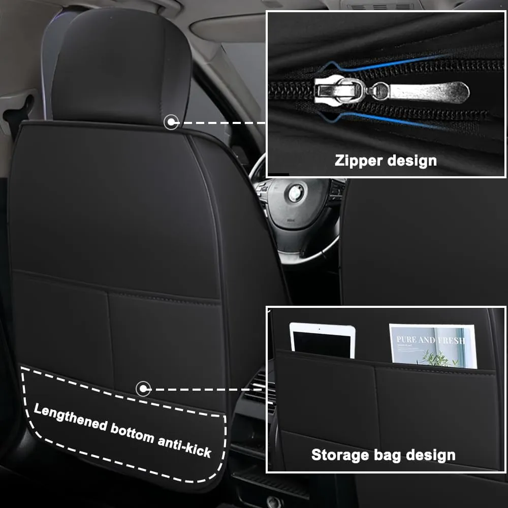 Car Seat Cover for Mercury Sable 2000-2009,Waterproof Leather Seat Covers 2-Seats Standard,Car Interior Accessories with Airbag,Car Seat Protectors for Sable(Black Gray)