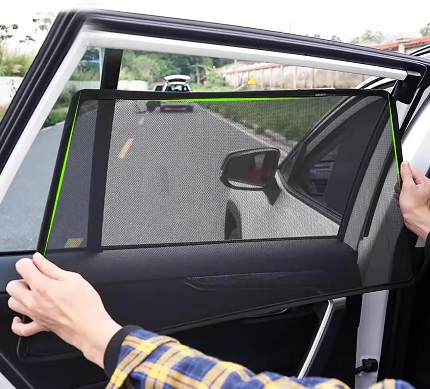 Car Side Window Sunshades for Maxus T70 2019 ,Automotive Window Tint Shades,Quick Install,Block UV and Protect Privacy,Rear 2PCS