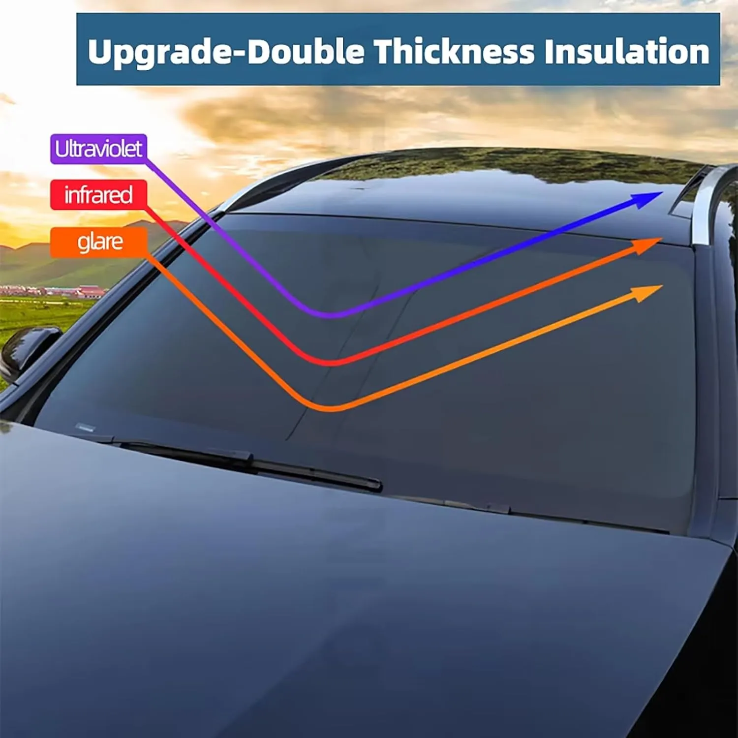 Car Side Window Sunshades for Maxus T70 2019 ,Automotive Window Tint Shades,Quick Install,Block UV and Protect Privacy,Rear 2PCS