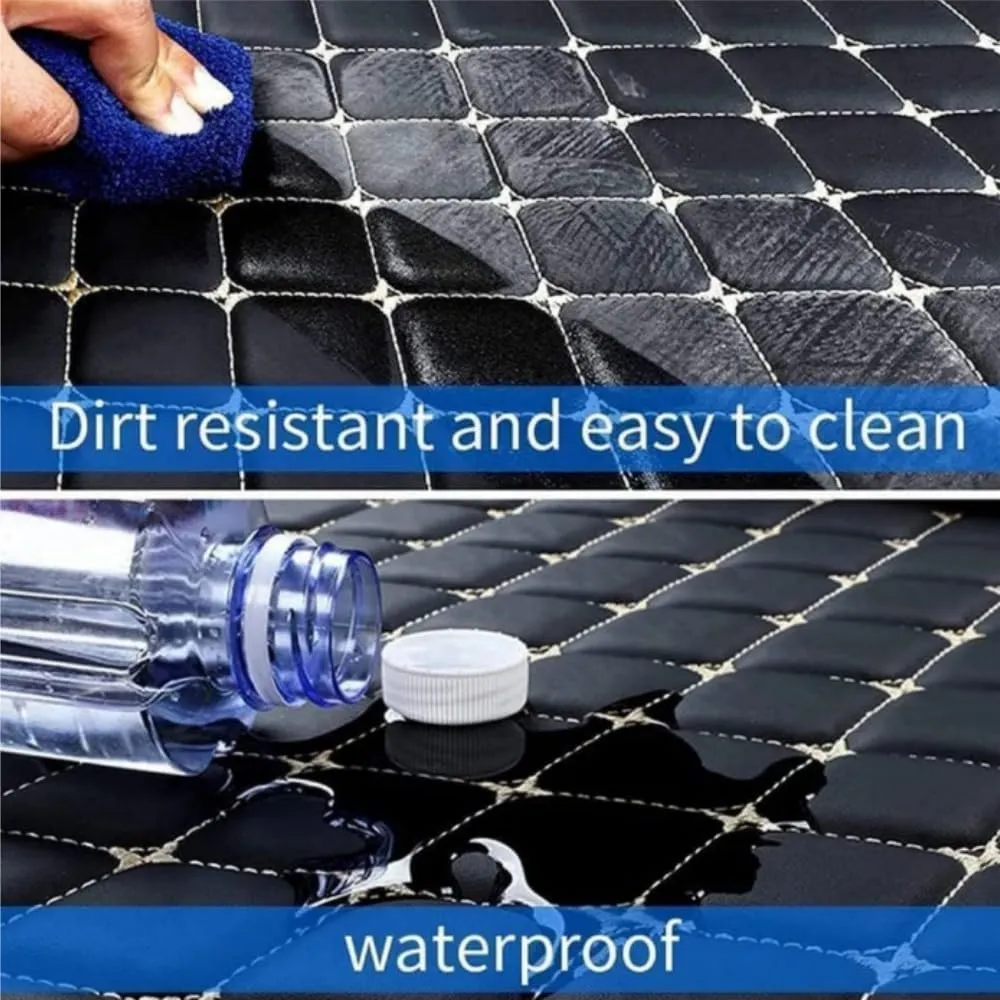 Car Trunk Mat for Suzuki Vitra 2016-2023 Trunk Liner Car Trunk Mat Protector Waterproof Scratch Resistant Car Cargo Protection Pallet Mat,Black red