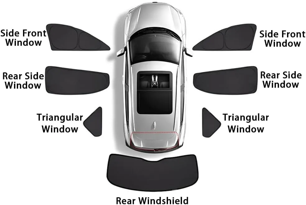 Car Window Sunshades for Suzuki Super Vitra 2014 Sunshade Blackout Curtain Full Shading Sun Protection Cover Interior Accessories,6PCS