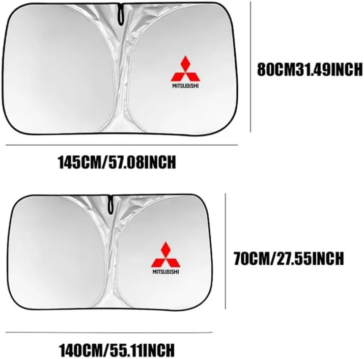 Car Windshield Sunshade for Mitsubishi Colt 2008-2012, Block UV Rays Sun Visor Protector, Front Window Sunshades, Windscreen Sunshade,A 140CM
