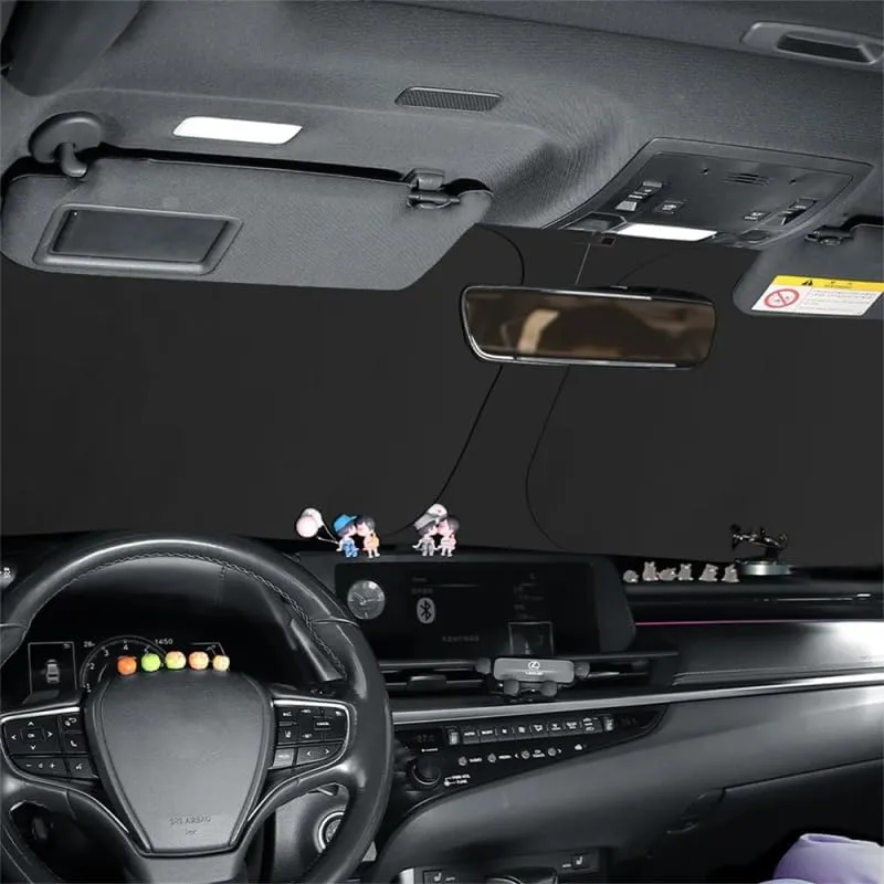 Car Windshield Sunshade for Mitsubishi Colt 2008-2012, Block UV Rays Sun Visor Protector, Front Window Sunshades, Windscreen Sunshade,A 140CM