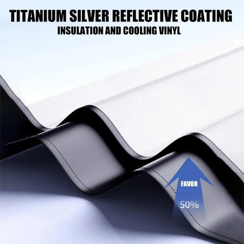 Car Windshield Sunshade for Mitsubishi Triton Double Cab Pick Up 2019-2023, Block UV Rays Sun Visor Protector, Front Window Sunshades, Windscreen Sunshade,B 145CM