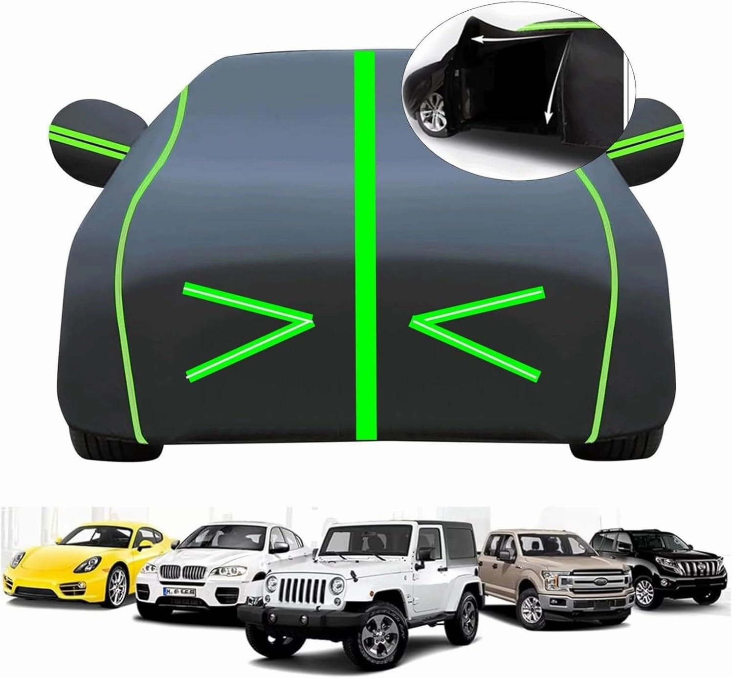 Car Cover Waterproof for Buick Excelle (451,5 x 172,5 x 144,5cm),Four Seasons,Sun Protection,Bird droppings,Water Resistant,Cotton Lining,Side Zipper,Scratch Resistant
