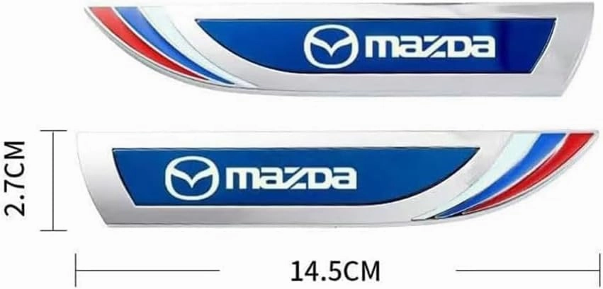 Car Emblem for Mazda MPS AWD Kai Skyactiv Biante Roadster Tribute Miata; Durable Lightweight Car Badges Decals Logo Easy to Install Car Logo Stickers Car Badge Decals Logo Decoration Emblems