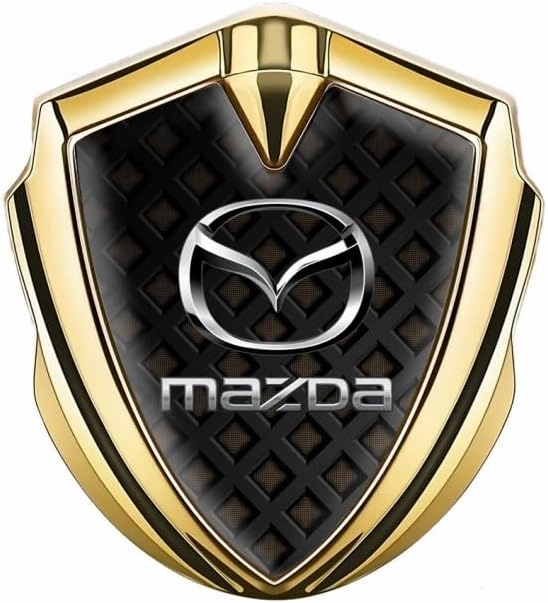 Car Emblems for Mazda Biante 2008-2018, Car Front and Rear Hood Trunk Grille 3D Badge Decals Emblems Metal Plastic Letter Stickers, Car Body Styling Accessories