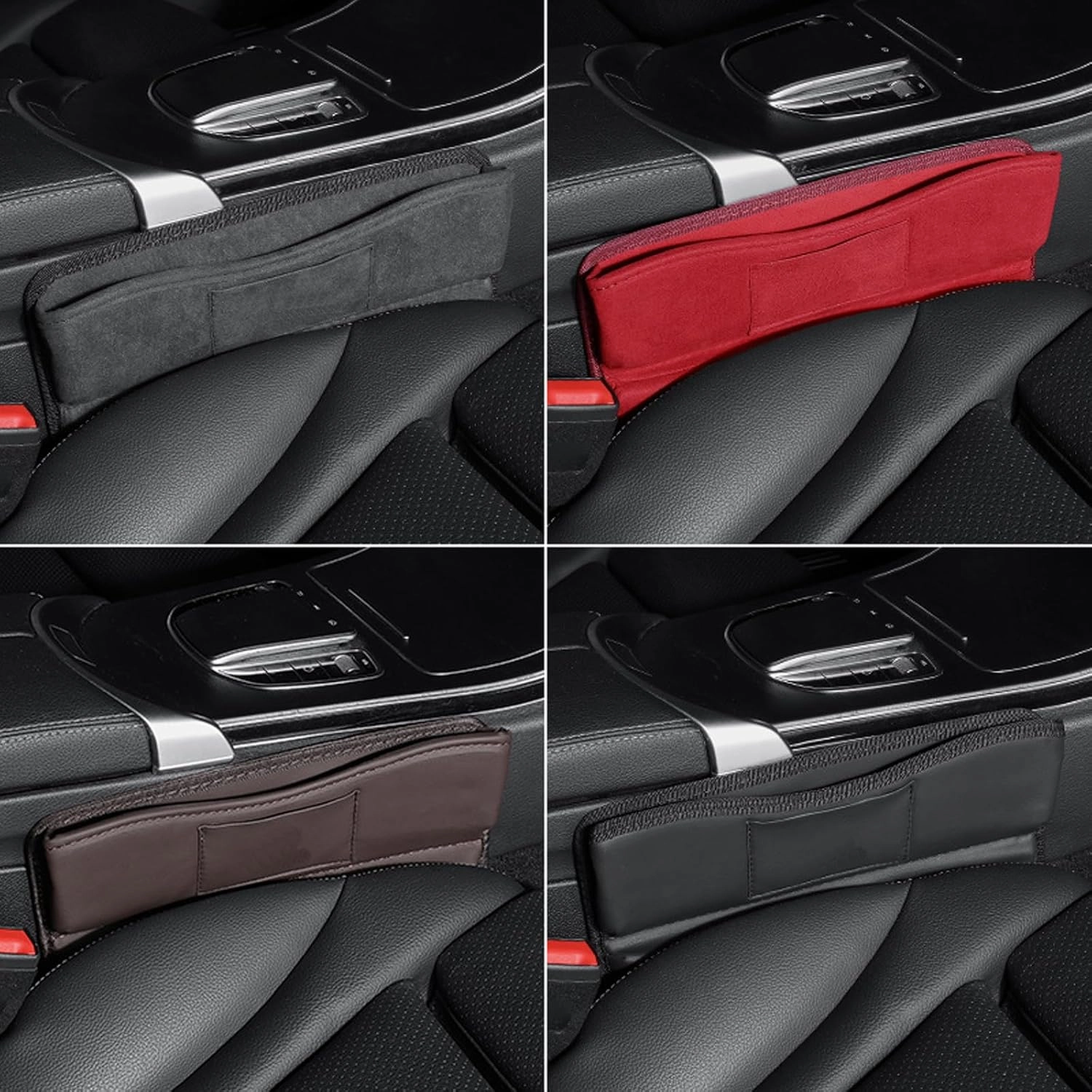 Car Seat Gap Filler Organizer for Peugeot 305 II (581M) 1982 1983 1984 85 86 87 88 89 90, Car Seat Crevice Storage Box Car Accessories,Grey