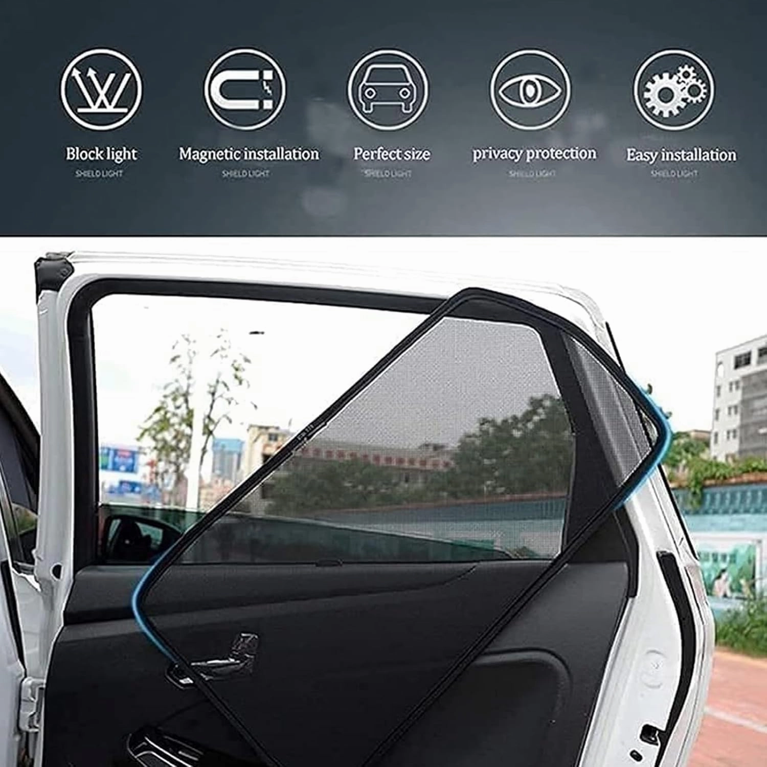 Car Side Window Sunshades for Mazda BIANTE, UV Sun Protection Car Window Shade Car Sun Shade Set Window Screens Car Accessories,F Set of 4