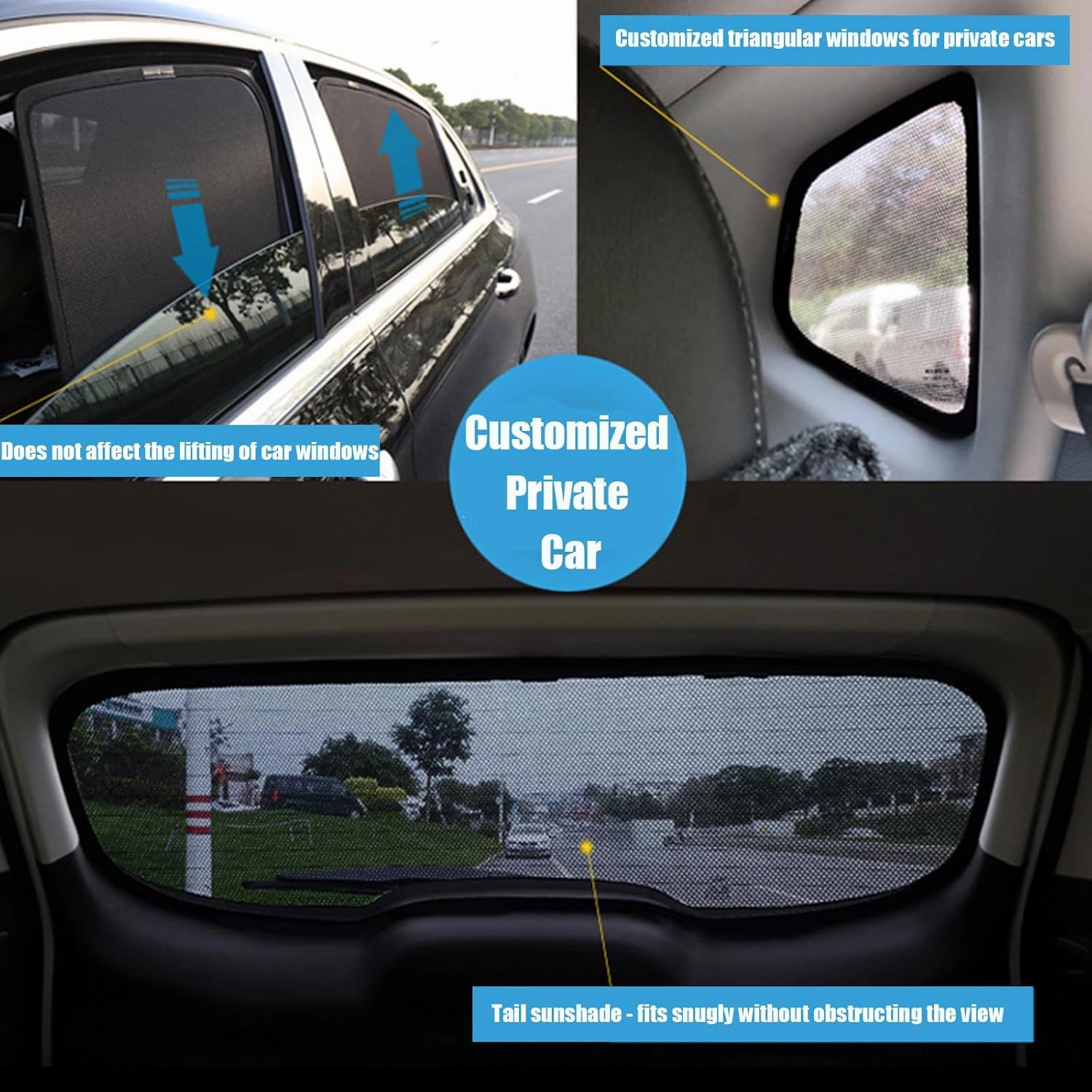 Car Side Window Sunshades for Mazda BIANTE, UV Sun Protection Car Window Shade Car Sun Shade Set Window Screens Car Accessories,F Set of 4