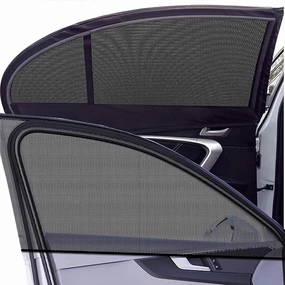 Car Window Shade for Mitsubishi Outlander 2022 2023 2024, 2 Pack Removable Auto Side Window Shades Breathable Mesh Covers UV Rays Privacy Protection Universal Accessories