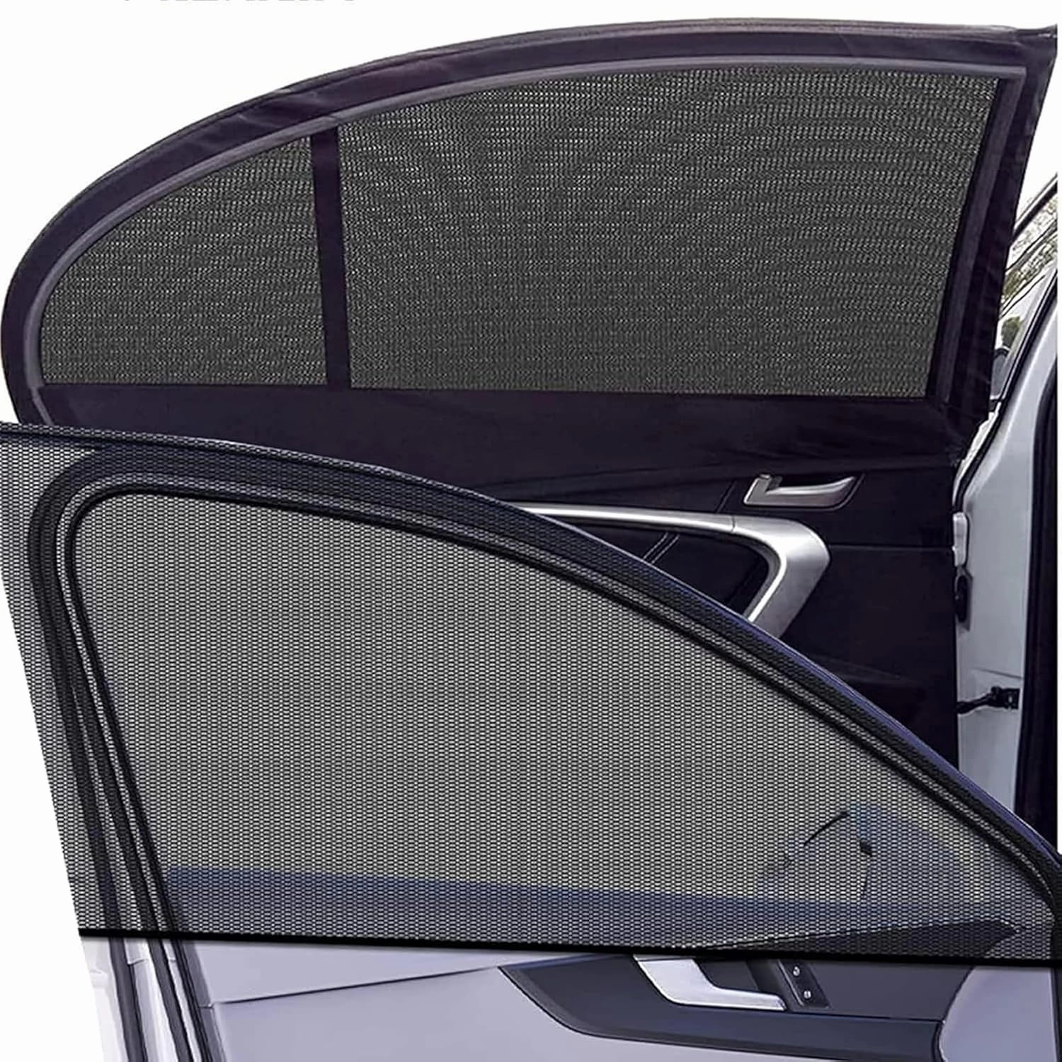 Car Window Shade for Mitsubishi Outlander 2022 2023 2024, 2 Pack Removable Auto Side Window Shades Breathable Mesh Covers UV Rays Privacy Protection Universal Accessories