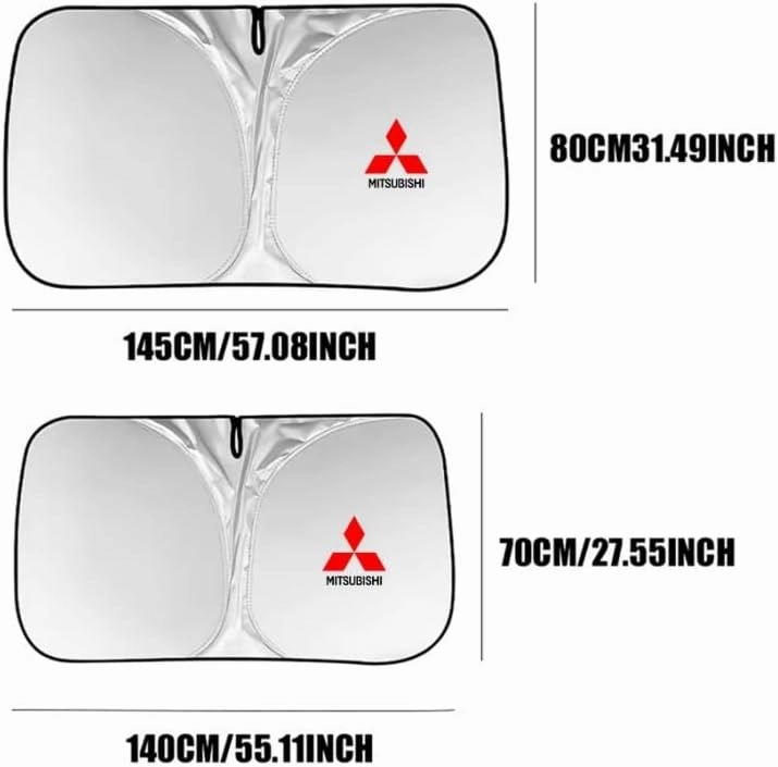 Car Windshield Sunshade for Mitsubishi L200 Single Cab 2019-2023, Block UV Rays Sun Visor Protector, Front Window Sunshades, Windscreen Sunshade,A 140CM