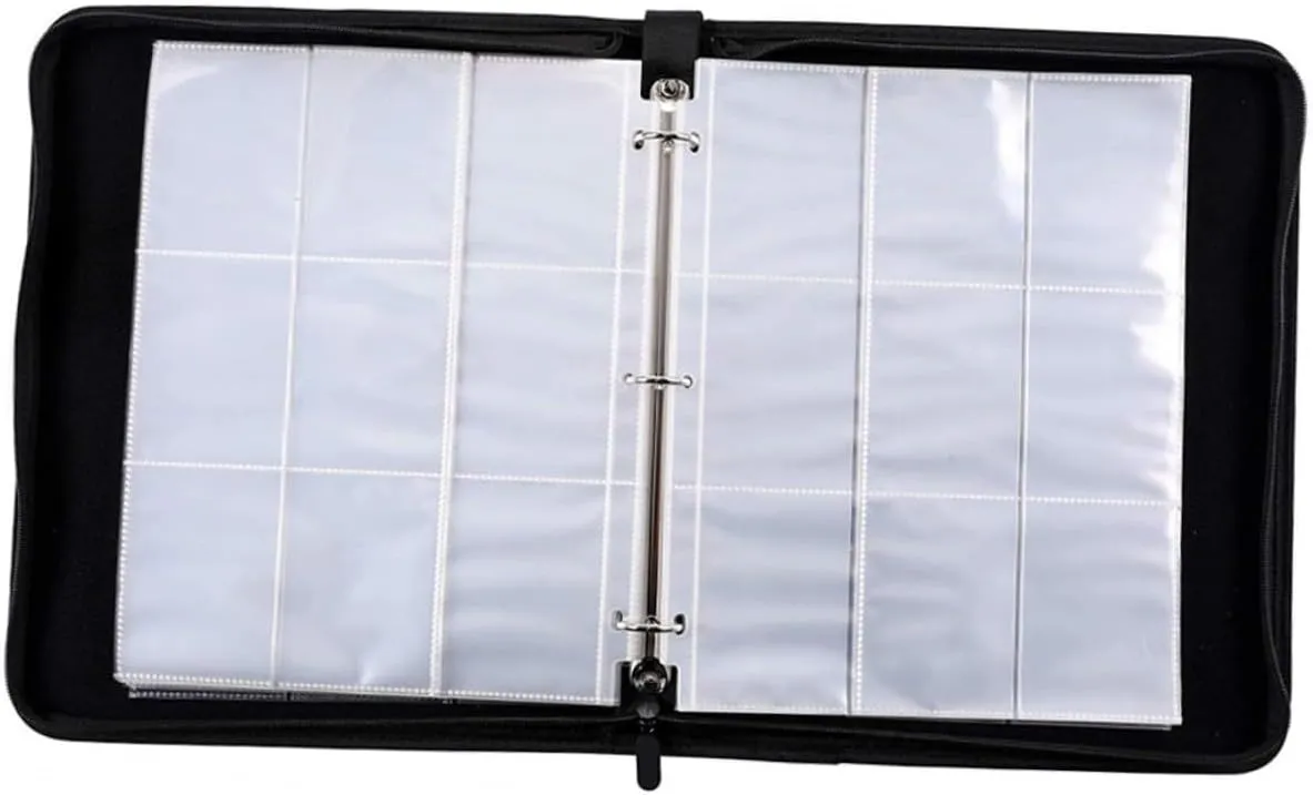 Card Storage Album for Game Cards Collector Book Transparent Sleeves Pu and Material Safe and for Organizing and Items