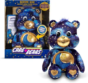 Care Bears Collector Edition Bedtime Bear - Cute Luminous Collectible Plush Toy for Boys and Girls