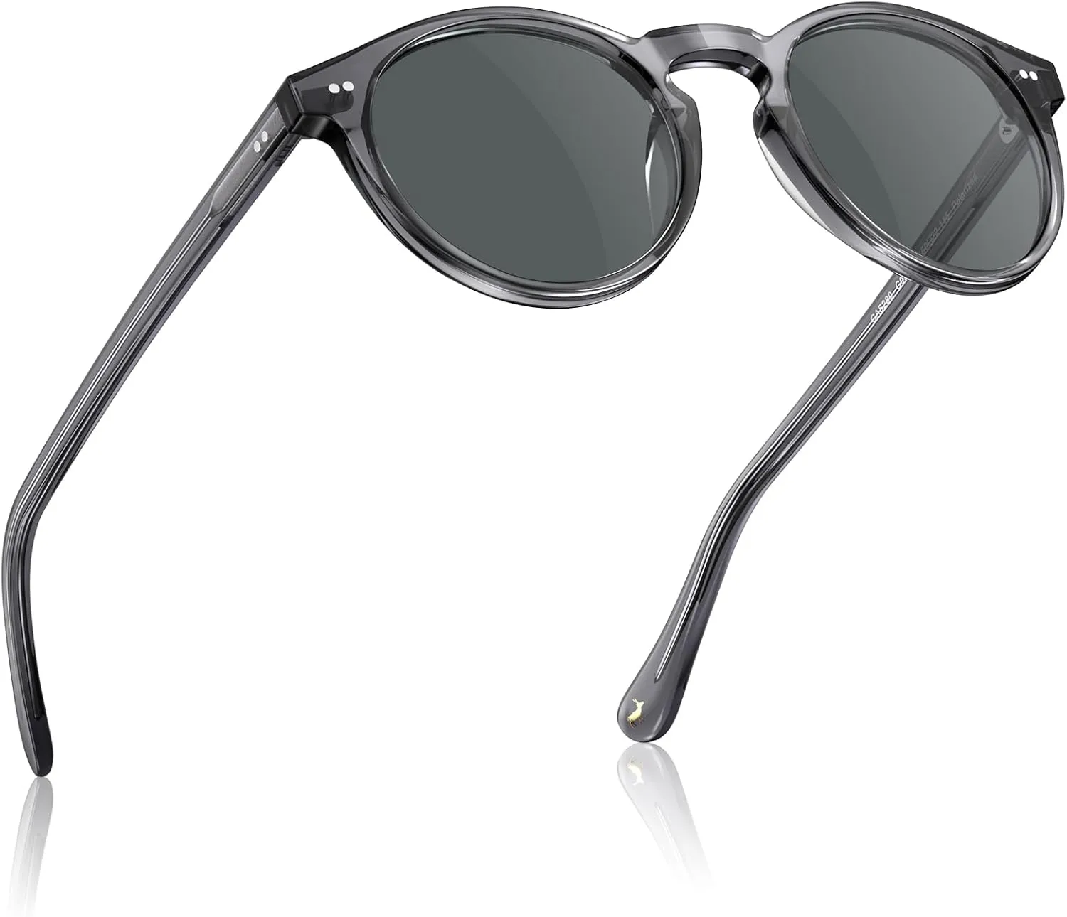 CARFIA Round Acetate Mens Sunglasses Polarized UV Protection Classic Retro Sun Glasses CA5289L