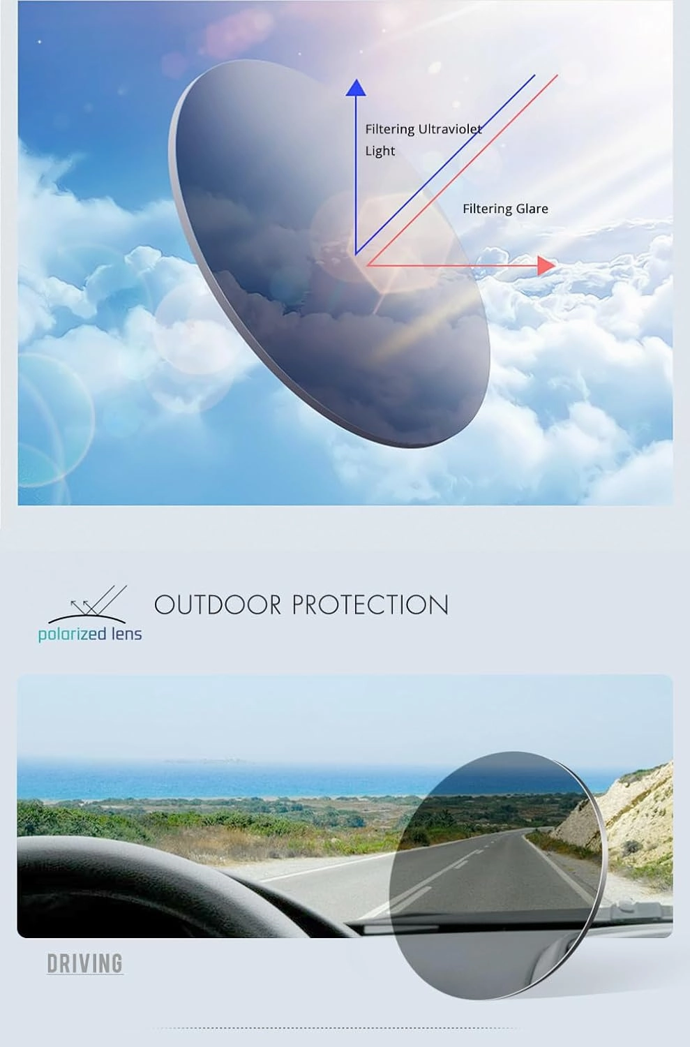 CARFIA Round Acetate Polarized Sunglasses for Women Small Face UV Protection with Leather Case CA5288