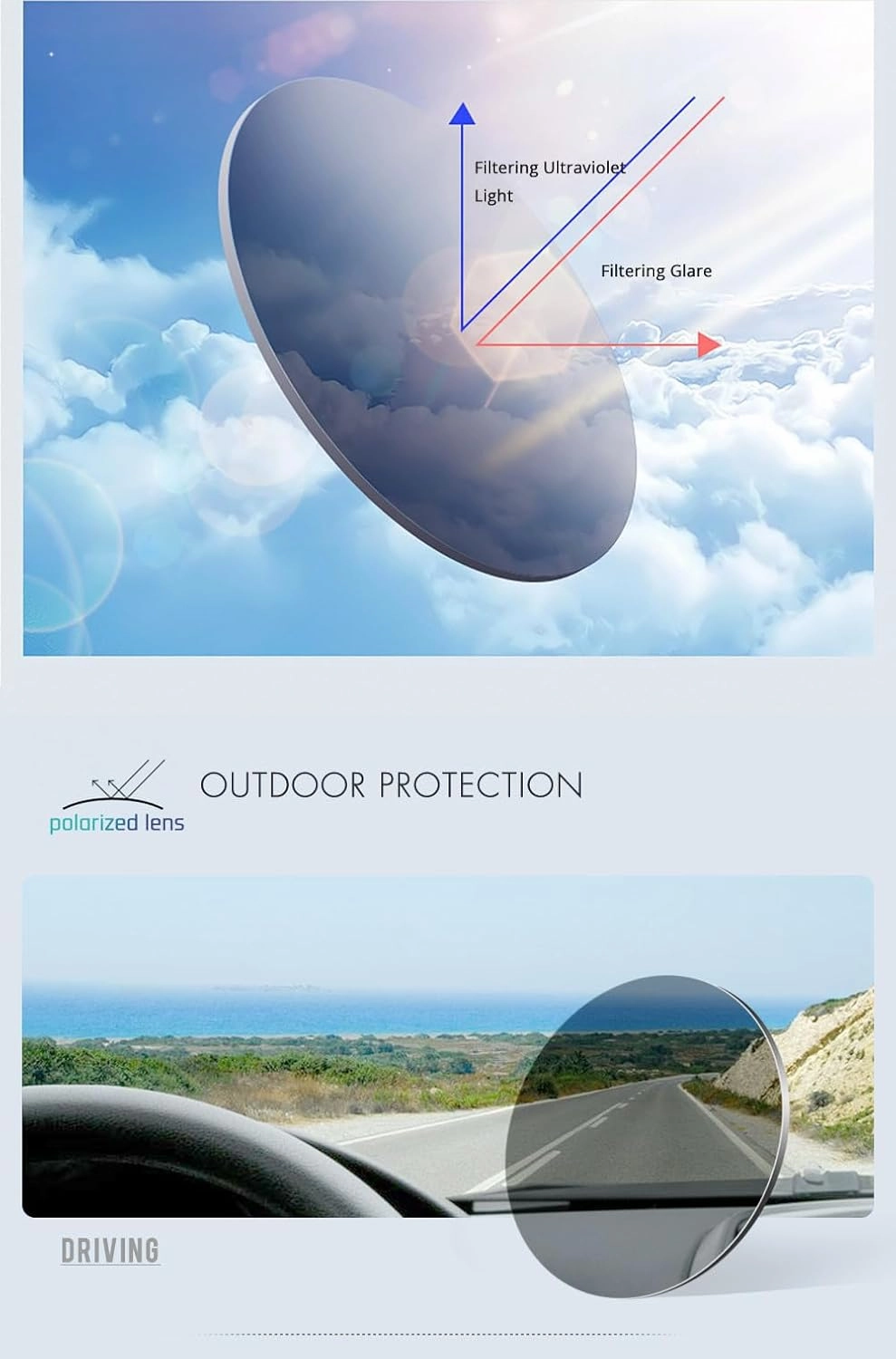 CARFIA Round Acetate Polarized Sunglasses for Women Small Face UV Protection with Leather Case CA5288