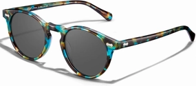 CARFIA Round Acetate Polarized Sunglasses for Women Small Face UV Protection with Leather Case CA5288